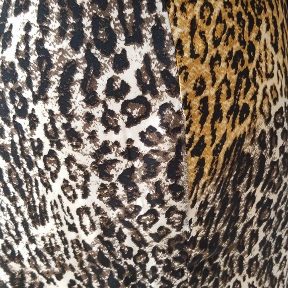 ZARA TRAFALUC😶 Contrasting Leopard/Black High Low Dress - Picture 6 of 9